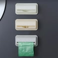 thumbnail image 7 of SouMaox Wall Mounted Trash Bag Dispenser Slim Storage Holder Grocery Roll Organizer Waste Bin Liner Container for Kitchen Cabinet Pantry, 7 of 7