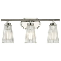 3 Light Bath Vanity In Vintage Style-10 Inches Tall And 22 Inches Wide-Polished Nickel Finish Savoy House 8-1745-3-109