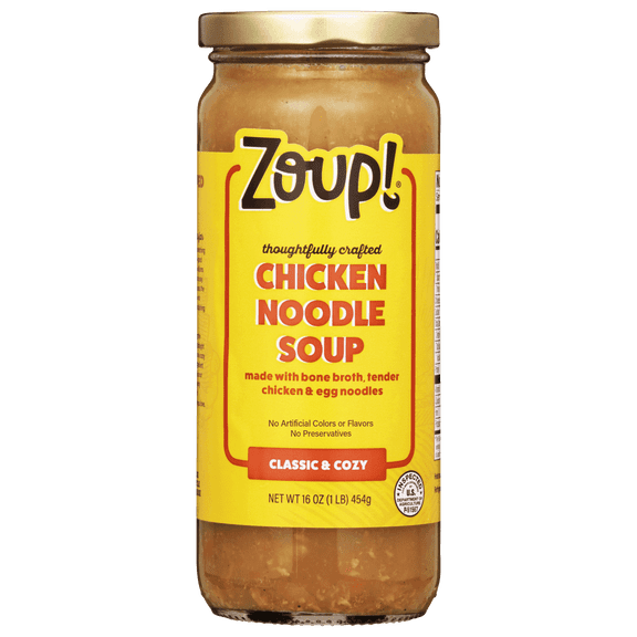 Zoup! Chicken Noodle Soup, Shelf-Stable, 16oz (Pack of 2)