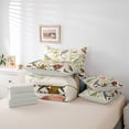 thumbnail image 6 of Homewish Colorful Rustic Birds 7 Pieces Bedding Comforter Set,Country Floral Full Bedding Set,Beige Green Fitted Sheet Flat Sheet For Men Women,Ultra Soft Home Decor Reversible, 6 of 8