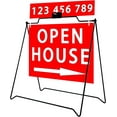 thumbnail image 6 of Professional Black Folding A-Frame for Open House Sign Real Estate Realtors Sidewalk (6 PACK), 6 of 8