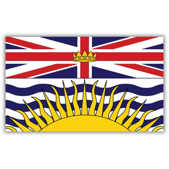 Magnet Me Up British Columbia Flag Magnet, 4x6", Canadian Vinyl Magnet, USA Made