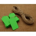 thumbnail image 1 of 100 Pcs Rectangular Shape Tag Bonbonniere Wedding Favor Hang Tags Gift With Free Natural Jute Twine - Colors Available, 1 of 1