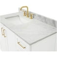 thumbnail image 3 of Ariel Q043SLCW2RVOWHT Taylor 43" Free Standing Single Rectangular Basin Vanity Set - White, 3 of 7
