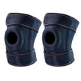 thumbnail image 2 of Almencla Genouillères de Compression Ajustables avec Stabilisateurs Latéraux Coussinet de Protection de Rotule Noir Rouge, 2 of 5