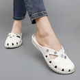thumbnail image 6 of Women Rhinestone Flat Sandals EVA Garden Sandals Summer Shoes Lightweight, 6 of 8