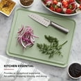 thumbnail image 3 of KitchenAid Classic Plastic Cutting Board with Trench, Non-Slip Edges, Dishwasher Safe, 11x14, Pistachio, 3 of 8
