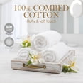thumbnail image 2 of Premium Soft Hand Towels 6 Pack White, 2 of 6