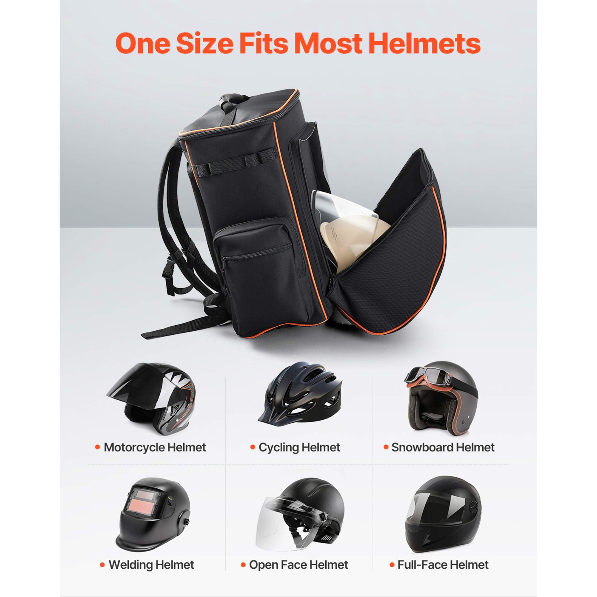 KFFKFF Welding Backpack, 35.6L Tool and Helmet Storage Bag, Durable 600D Polyester Gear Pack with Helmet Holder, Multi-Functional Storage Solution for Welding, Camping, and Outdoor Activities