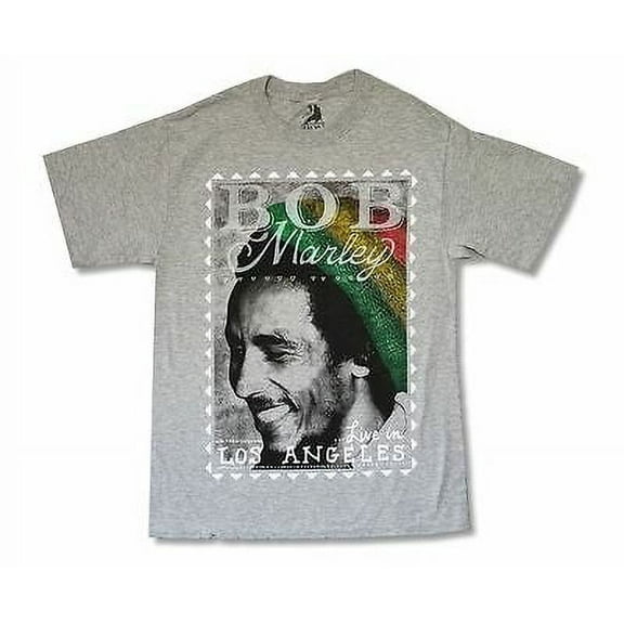 Bob Marley Los Angeles Grey T-Shirt Unisex