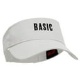 thumbnail image 5 of BASIC Embroidered Cotton Twill Sun Visor - White OSFM, 5 of 5