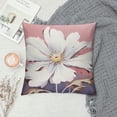 thumbnail image 2 of Creowell Flowers Pillow Cushion Covers Short Plush Square Design for Sofa Couch Bedroom Car Chair Home Decor 1PC 24x24in, 2 of 5