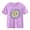 Purple, variant on Girls White Short Sleeve T-Shirt | Kids Daisy Print Cotton Tee | 100% Cotton Soft Casual Top for Girls Ages 4-12 | Crewneck Floral Shirt,Size 7 T