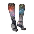 thumbnail image 3 of KLL Elephant Fireworks Celebration Print Cool Socks Men's Women's Crew Socks Funny Crazy Novelty Stockings, 3 of 8