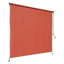 Coolaroo Light Filtering/Energy Efficient Polyethylene Roller Window Shades, Red, 2.95 in x 8'