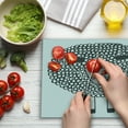 thumbnail image 3 of Grey and White Cutting Board, Monochrome Sheep with Doodle Design Farm Animal Illustration, Decorative Tempered Glass Cutting and Serving Board, Large Size, Charcoal Grey and White, by Ambesonne, 3 of 5