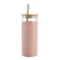 thumbnail image 1 of Silicona Alta Paja De Vidrio De Borosilicato Botella De Vidrio De Una Sola Capa 600Ml Taza De Té Con Tapa De Bambú Manga De Aislamiento De Paja Para Oficina Hogar 1Pcs Manga Vogacara HA026595-01, 1 of 6