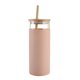 thumbnail image 1 of Silicona Alta Paja De Vidrio De Borosilicato Botella De Vidrio De Una Sola Capa 600Ml Taza De Té Con Tapa De Bambú Manga De Aislamiento De Paja Para Oficina Hogar 1Pcs Manga Vogacara HA026595-01, 1 of 6