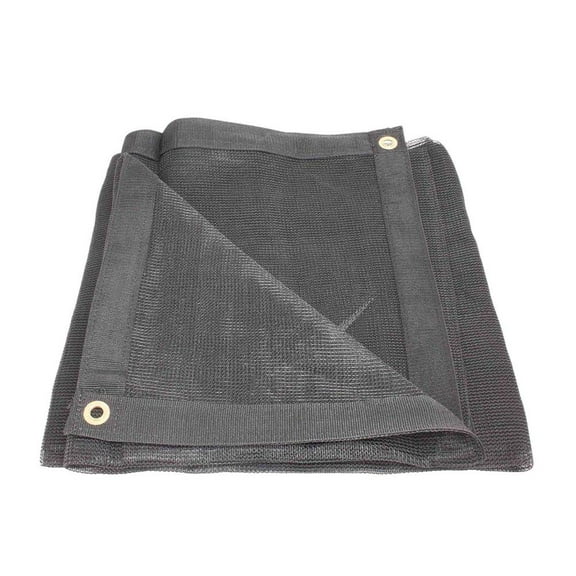 10'x18' Black 70% Shade Mesh Tarp for Outdoor w/ Grommets - 6 Oz Extra Durable Heavy Duty Mesh Tarps for Dump Truck, Rolloff Trucks - Mesh Shade Net Cloth for Sun, Plant, Patio