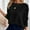 Black, variant on Olyvenn Womens Waffle Knit Tops 2025 Oversized Long Sleeve Crewneck Shirts Business Casual Blouses Loose Basic Solid Pullover Beige M