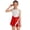 Red, variant on Linjinx Kids Girls School Uniform Cheerleading Costume Sports Teamwear Dress with Shorts Dancewear Gymnastic Outfits Rose 6