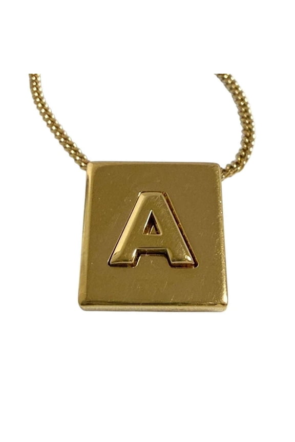 Pre-Owned Celine Women's Alphabet Necklace Pendant Initial A (Good)