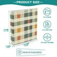 thumbnail image 6 of ALAZA Checkered Pattern-6 Hardcover 3 Ring Binder 1.5" Round Rings Interior Pockets Binders Organizer 1 Pack, 6 of 9