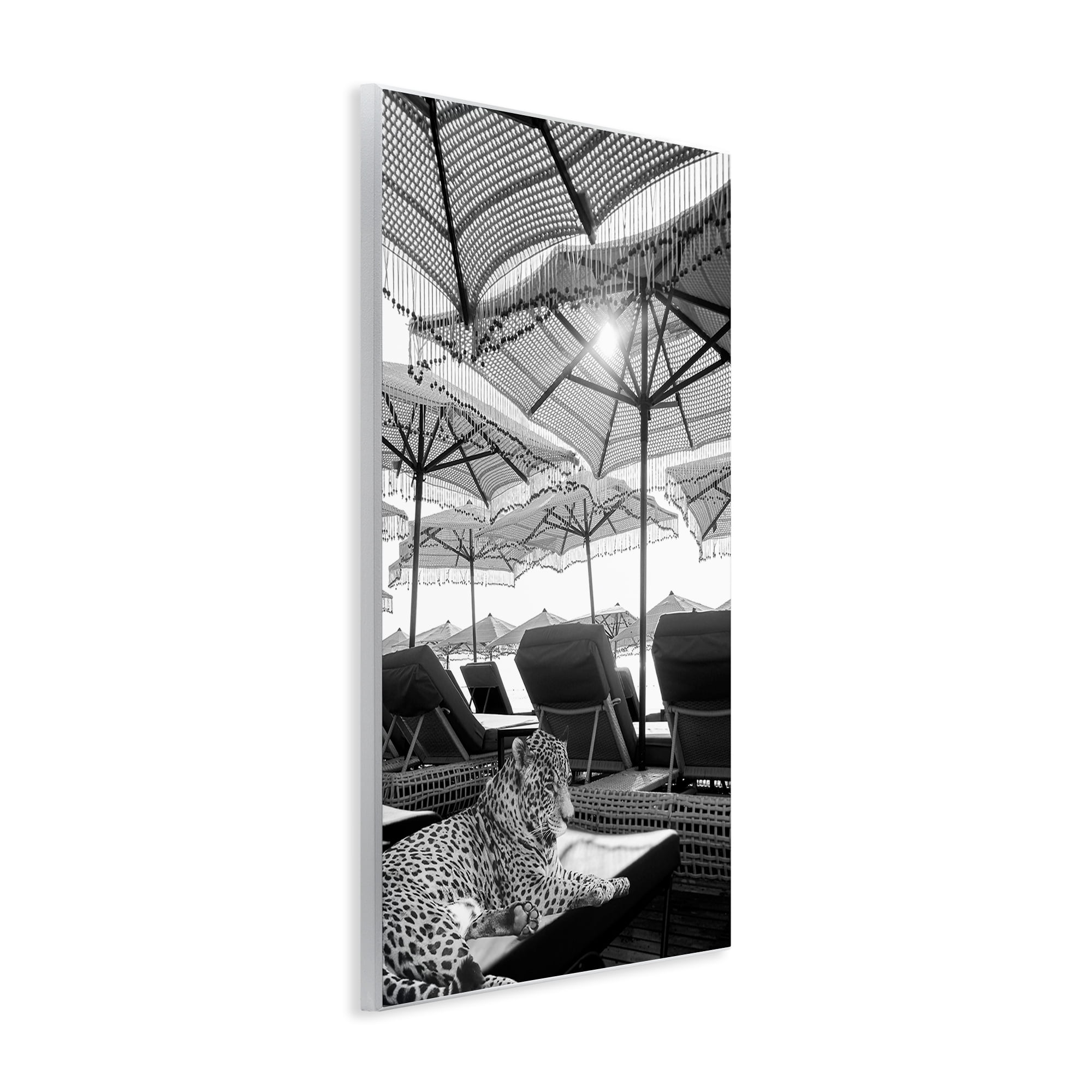 Stupell Industries Leopard On Tropical Vacation Wall Plaque Art, design by Grotto Studios