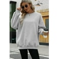 thumbnail image 3 of AMERTEER T-shirts Sweat-Shirts Oversize pour les Femmes Sweat à Capuche en Molleton Pull Col Rond Vêtements Confortables Automne Hiver Mode 2023, 3 of 5