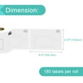 thumbnail image 2 of NineLeaf 20 Rolls Compatible for Brother DK-1247 4.07 in x 6.4 in Die-Cut Large Shipping Labels, 180 Labels Per Roll, 2 of 7
