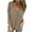 Khaki, variant on Women's Sweatshirts, Plus Size Tops for Women Fall Long Sleeve V Neck Shirts Pocket Casual Solid Shirts Oversized Knit Tunic Clothes