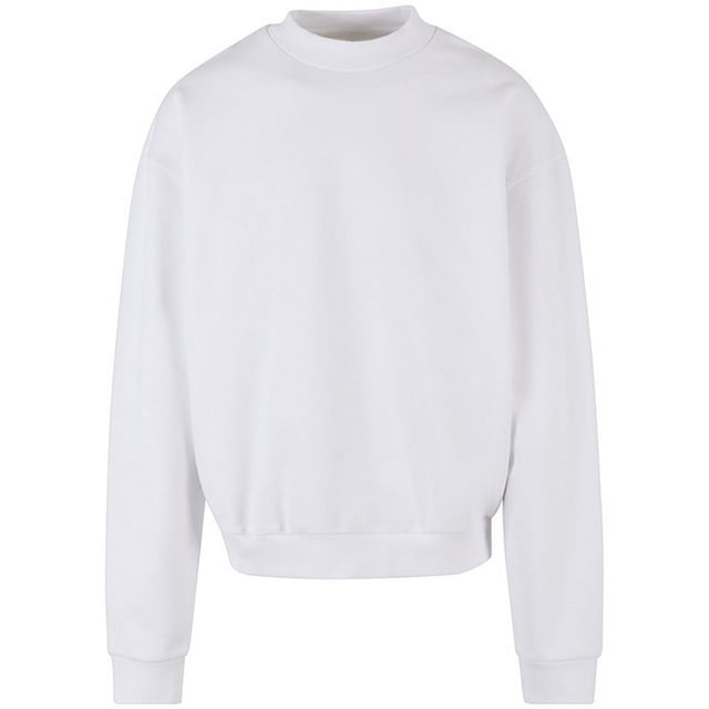 Build Your Brand Chandail en Molleton Ultra Lourd à Col Rond pour Hommes