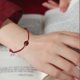 thumbnail image 4 of Pulsera de cuerda de la suerte, pulsera ajustable roja, nudos trenzados a mano protección fe unisex, 4 of 5