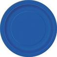 thumbnail image 2 of Paper Plates, 9 in, Royal Blue, 16ct (Pack of 4), 2 of 3