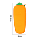 thumbnail image 2 of Estuche adorable para bolígrafo de zanahoria - Estuche para bolígrafo de zanahoria de silicona suave de gran capacidad para lápices mecánicos, borradores MFZFUKR CPB-US-XD102, 2 of 5