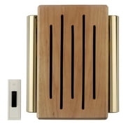 Carlon Lamson & Sessons RC3306F Wood And Brass Wireless Door Chime