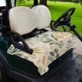 thumbnail image 2 of Golf Cart Seat Covers for 2 Seater,Sage Green Yellow Botanical Microfiber Cart Seat Towel Blanket,Spring Summer Vintage Absorbent Breathable Non Slip Bench Seats Protector for Golf Course 51"x31", 2 of 9