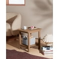 thumbnail image 2 of WINSOON Small Outside Adirondack Square Side Table,Double Layer Set Of 2 - Teak, 2 of 7