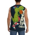 thumbnail image 4 of Pofeuu Dinosaur Basketball Player Print Men's Muscle T-Shirt, Sleeveless, Muscle Tank, Classic Muscle Tee Top For Men Casual Sleeveless Muscle T-Shirt Trendy Clothes-X-Large, 4 of 7