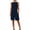 Navy, variant on mihongmao Ladies Beach Outfits 2 Piece Sets 2-piece Fashion Women's Sleeveless Top and Loose Pocket Pants Set Pink 2X
