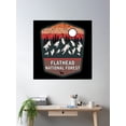 thumbnail image 2 of Flathead National Forest Poster Wall Art, Modern Wall Decor, 16x16 UNFRAMED, 2 of 3