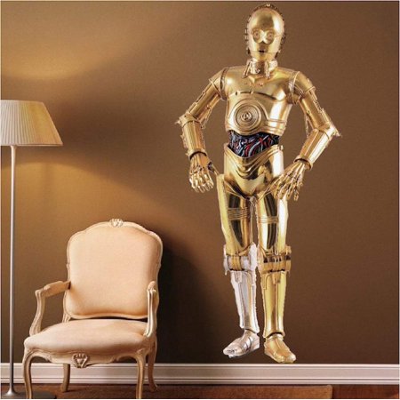 C3PO Home Decor C3PO Murals Removable Wallpaper Art for Nursery and Bedroom Decor Apartment Art, a98