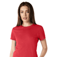 thumbnail image 4 of Gildan Softstyle Taped Neck T-Shirt for Women, Short Sleeve Semi-Fitted Tee, Red, 2XL, 4 of 6