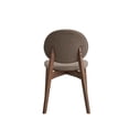 thumbnail image 5 of ACME Hadasa Linen Fabric/Wood Side Chair in Brown & Walnut (Set of 2), 5 of 8