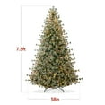 thumbnail image 3 of Best Choice Products 7.5ft Pre-Lit Cashmere Christmas Tree, Premium Semi-Flocked Pre-Decorated Artificial Holiday Decor, 3 of 9