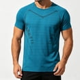 thumbnail image 3 of Big and Tall Mens Athletic Muscle Tee Quick Dry Crew Neck Moisture-Wicking Workout Shirt Fathers Gift M-5XL, 3 of 4