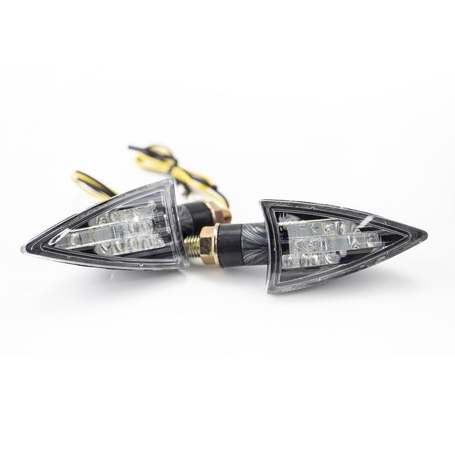 Direccionales Motocicleta 15 Led M1006 Negro negro