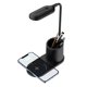 thumbnail image 2 of Wosthever Lámpara de de plástico LED portátil 3000-6000K Ajustable 3 modos Carga inalámbrica Lámparas para niños Luz de lectura de trabajo Electrodomésticos Negro, 2 of 6