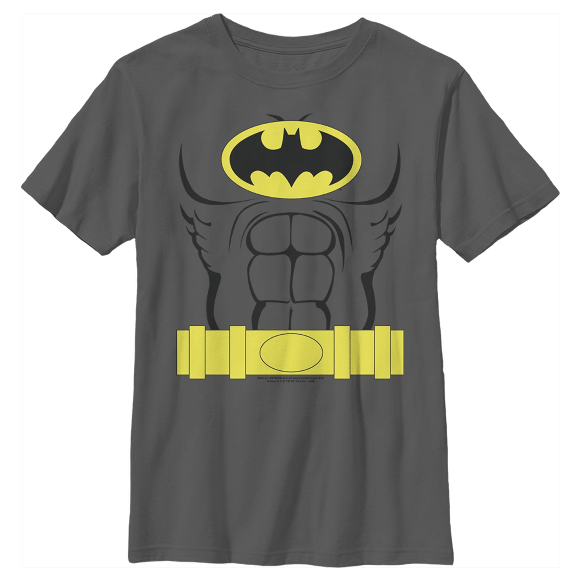 Boy's Batman Dark Knight Halloween Costume Graphic Tee Charcoal Small -  