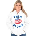 thumbnail image 4 of This Blows 80s Dubble Bubble Gum Logo Zip Up Hoodie Men's Women's Brisco Brands M, 4 of 6